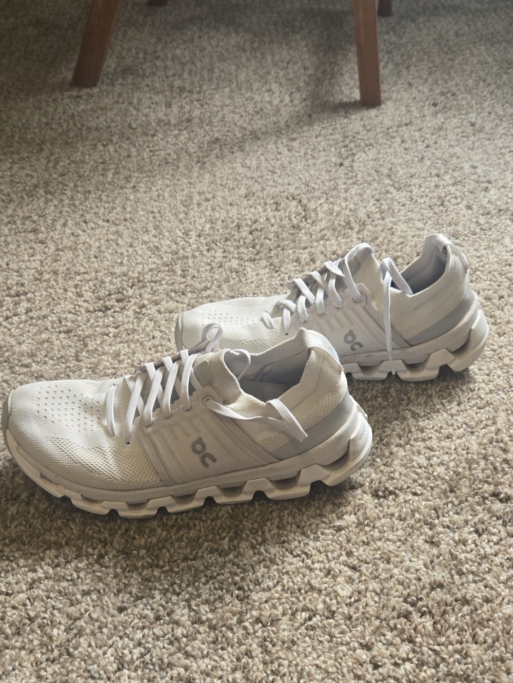 On Running Womens Running Shoes — White